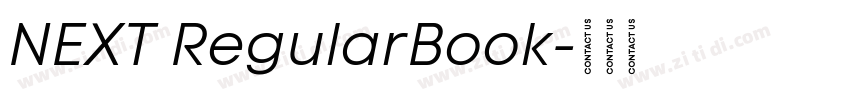 NEXT RegularBook字体转换